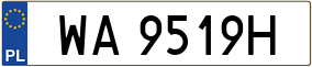 Trailer License Plate